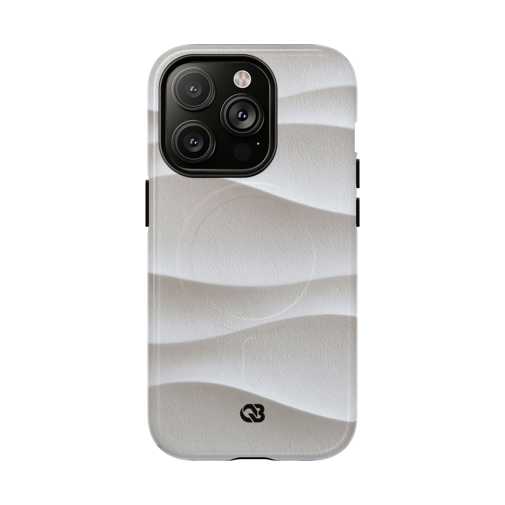 White Tough 2.0 Magsafe Phone Case for iPhone - Arctic Flow Ridges