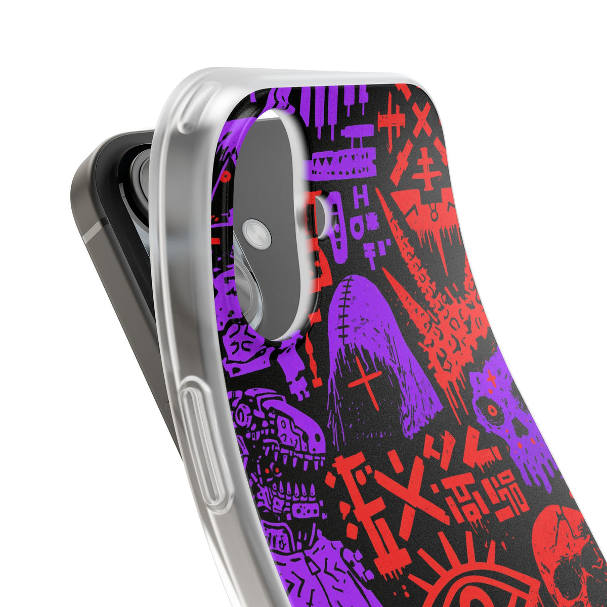 Underground Cyber Glyphs · Lite Phone Case for iPhone ·  Black