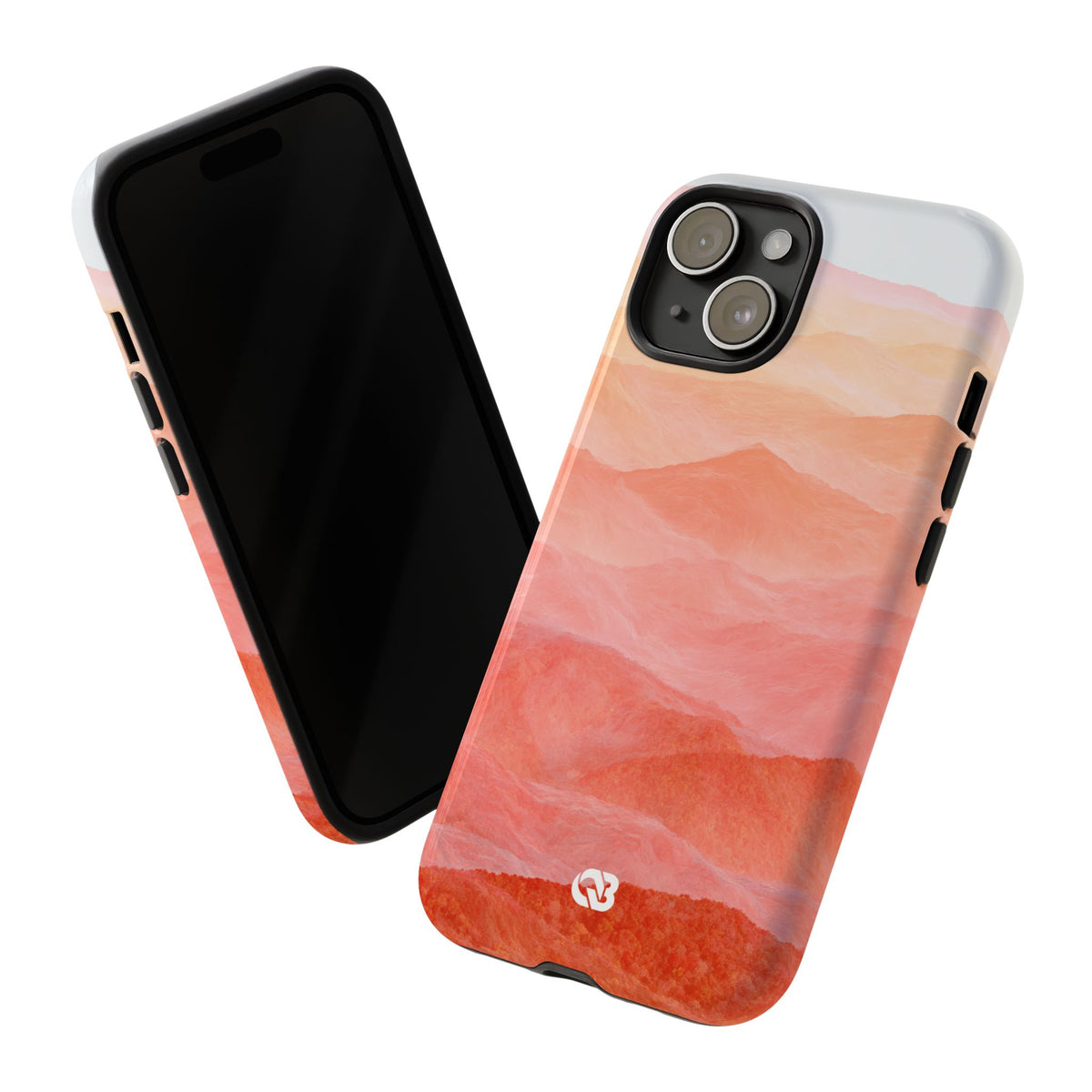 Alpenglow Ridge Vista · Tough Phone Case for iPhone · Orange