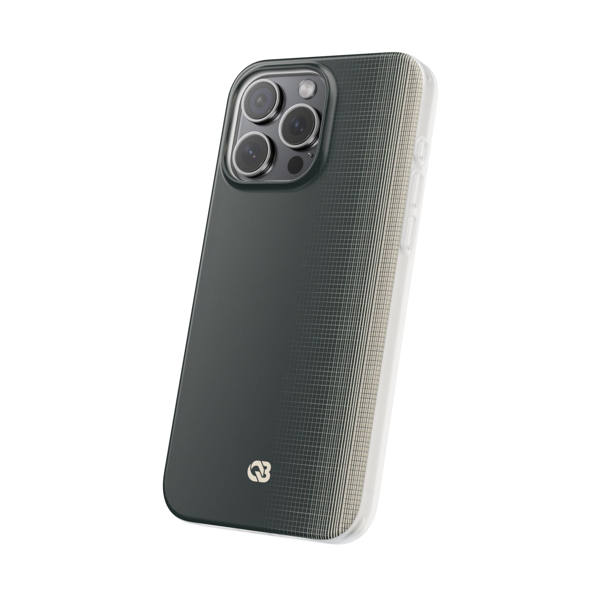 Grey Lite Phone Case for iPhone - Charcoal Tech Grid