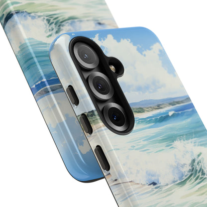 Foamy Wave Breeze Samsung S25 Case - Tough