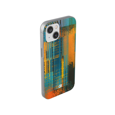 Cyber Glitch Stream · Lite Phone Case for iPhone ·  Teal