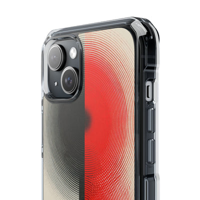 Red Impact MagSafe Phone Case for iPhone - Split Signal Red