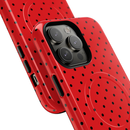 Crimson Dot Matrix iPhone 14 Pro Max Case - Tough+