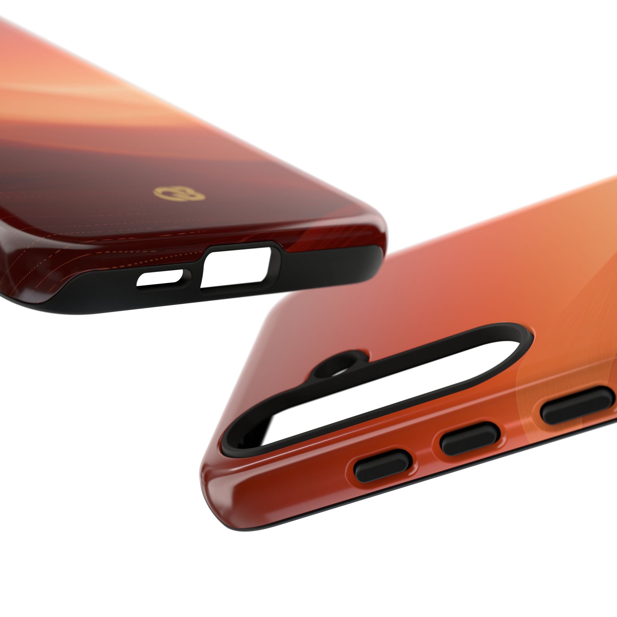 Orange Tough Phone Case for Samsung - Crimson Dune Gradient