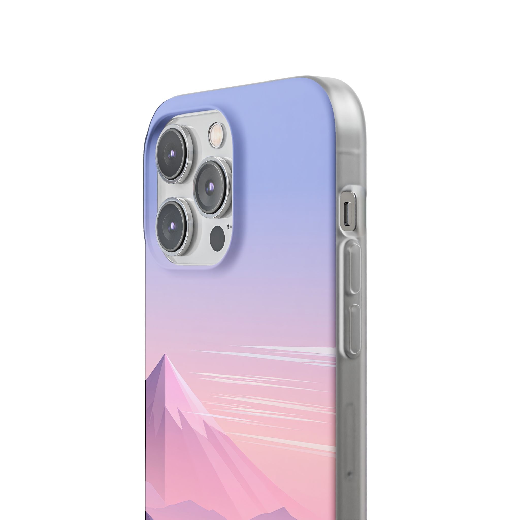 Purple Lite Phone Case for iPhone - Lavender Alpine Dawn