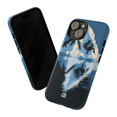 Blue Tough Phone Case for iPhone - Arctic Summit Mirror