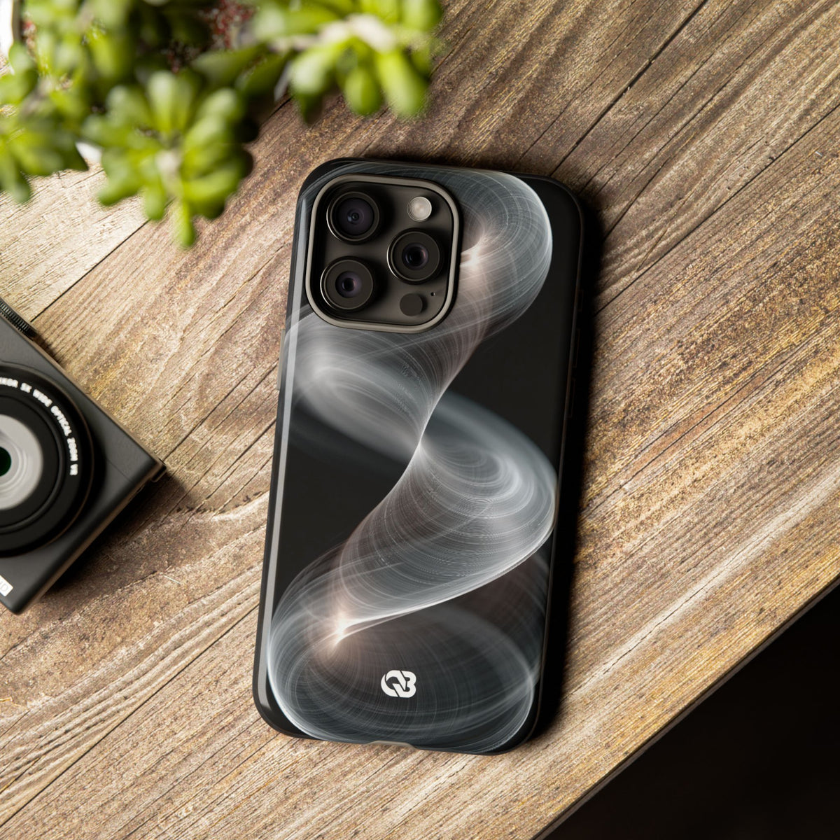 Luminous Vortex · Tough Phone Case for iPhone · Black