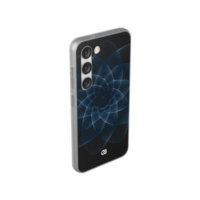 Blue Lite Phone Case for Samsung - Cobalt Geometric Bloom
