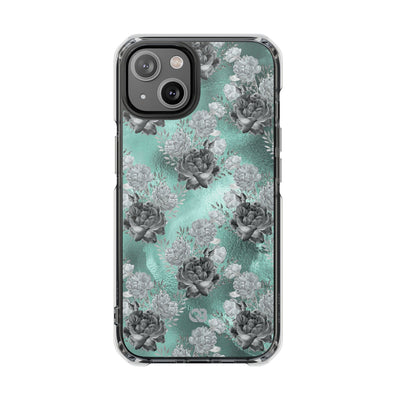 Frost Mint Floral · Impact Phone Case for iPhone · Magsafe