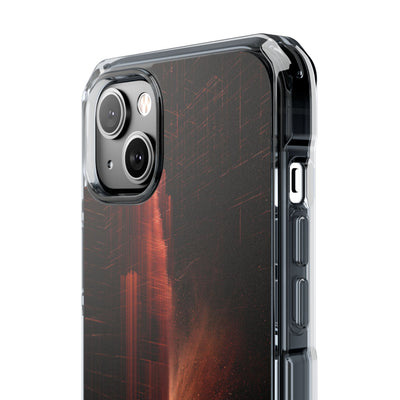 Luminous Monolith · Clear Impact Magnetic Phone Case for iPhone · Black