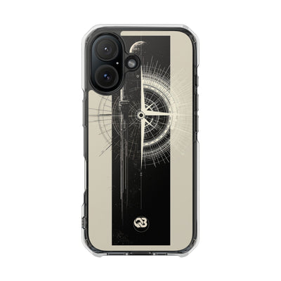 Beige Impact MagSafe Phone Case for iPhone - Zenith Vector Spire