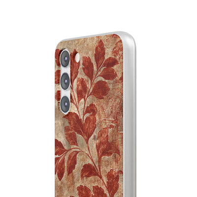 Terracotta Botanical Fresco · Lite Phone Case for Samsung · Red