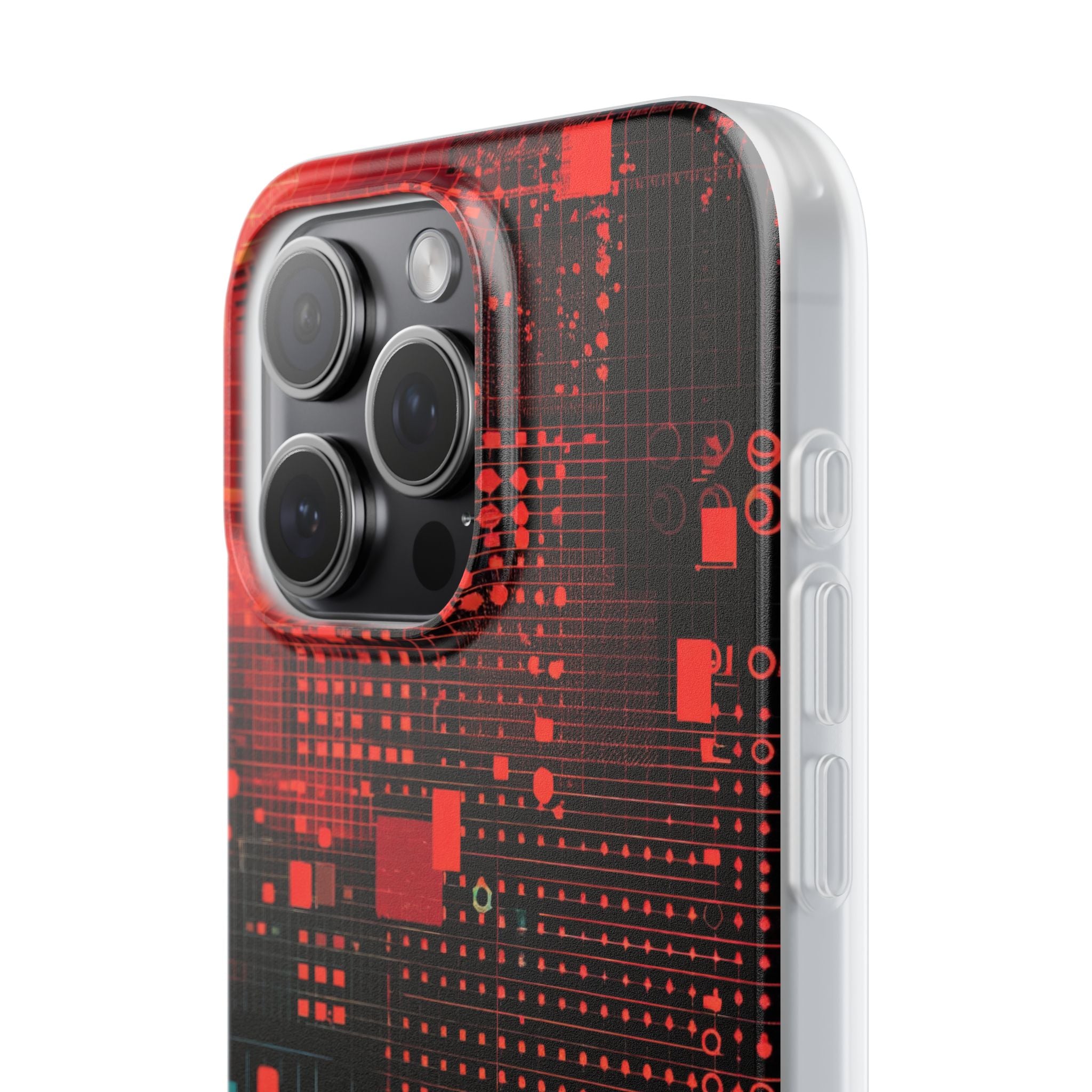 Grid Fusion iPhone 15 Pro Max Case - Soft