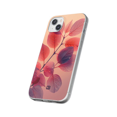 Dewy Magenta Foliage · Soft Phone Case for iPhone