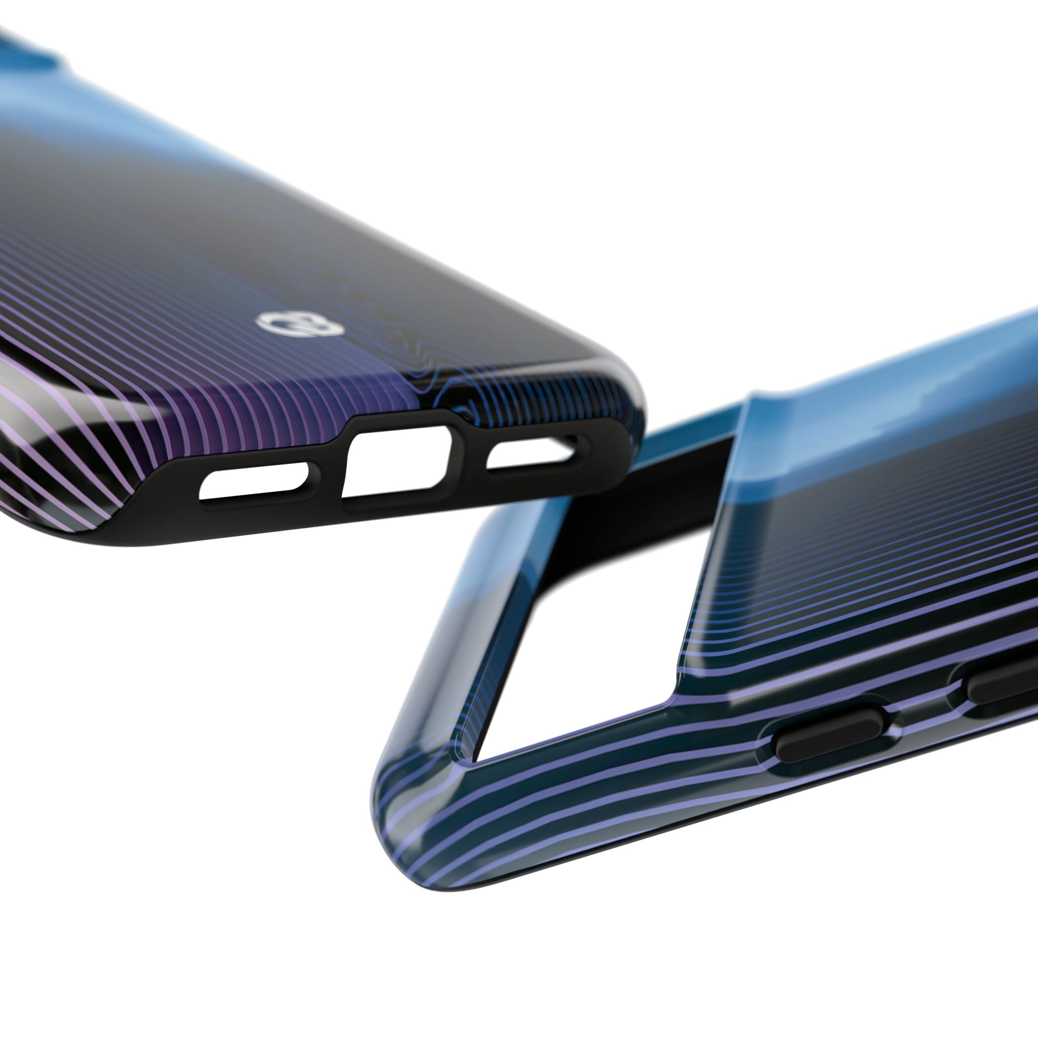 Blue Tough Phone Case for Google Pixel - Indigo Distortion Wave