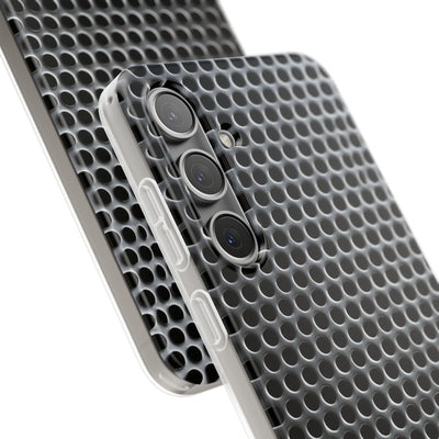 Silver Lite Phone Case for Samsung - Brutalist Steel Mesh