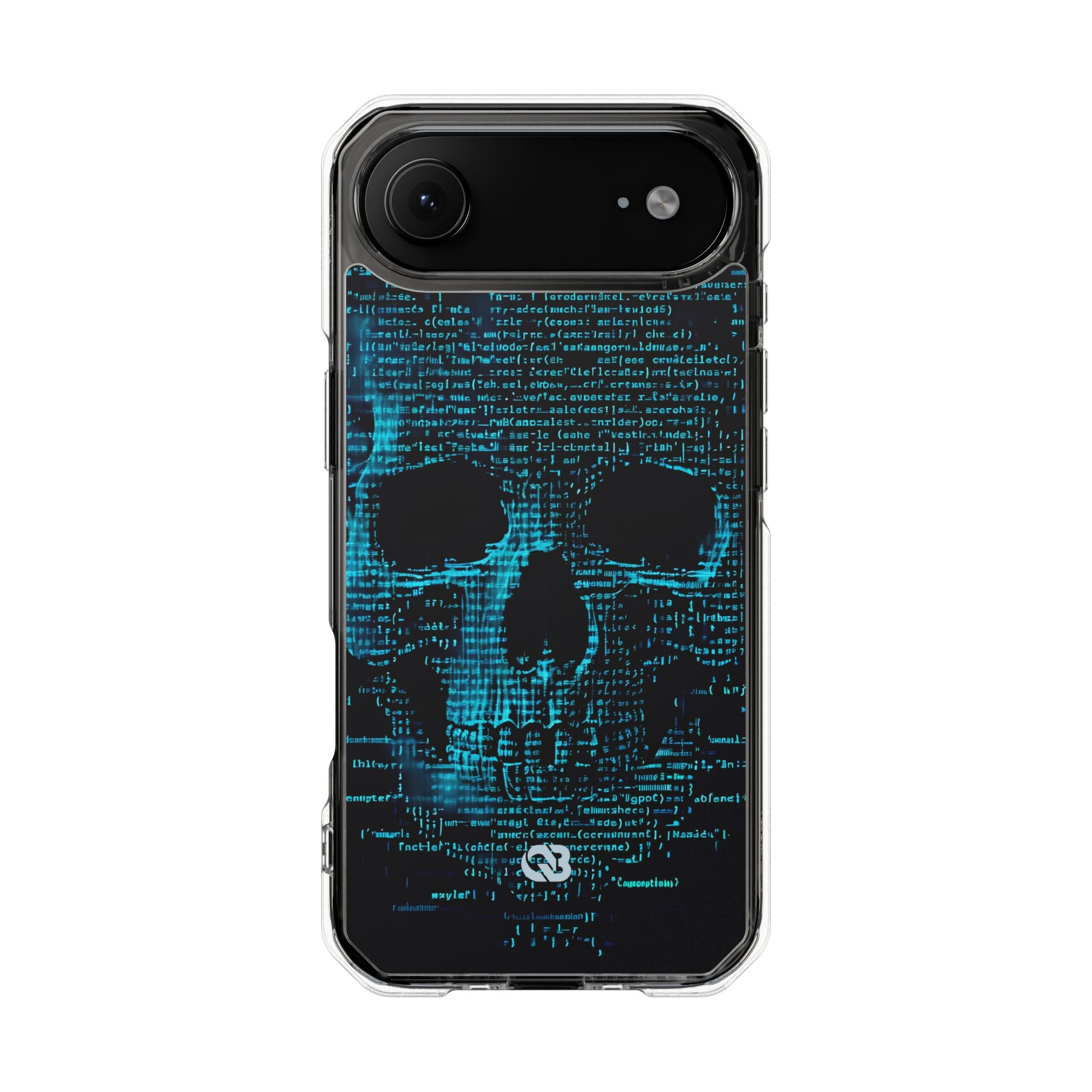 Cyan Glitch Skull · Impact Custodia per iPhone · Magsafe