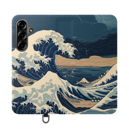 Cresting Navy Wave - Samsung S25+ Case - Lompakko