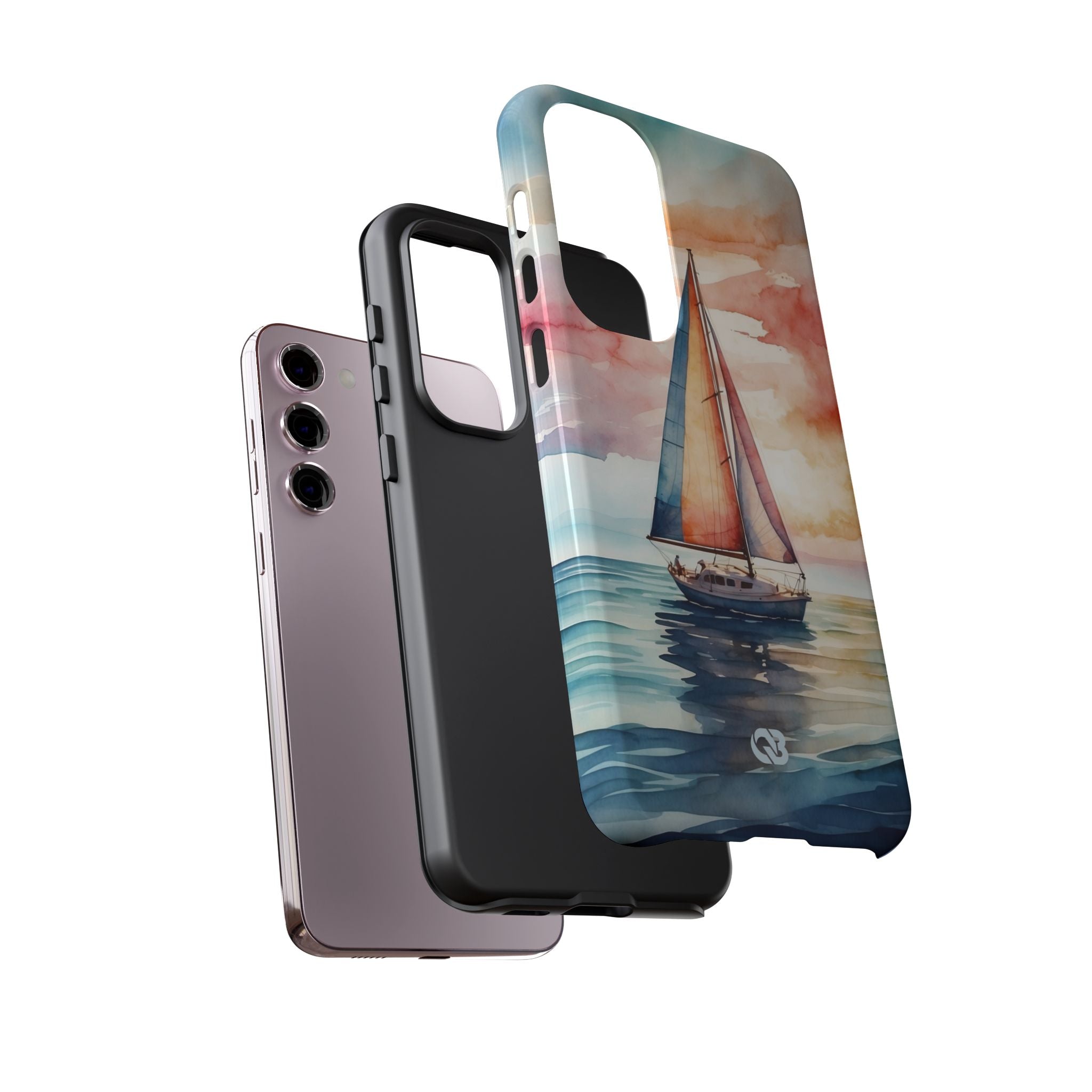 Crimson Horizon Sail · Tough Phone Case for Samsung