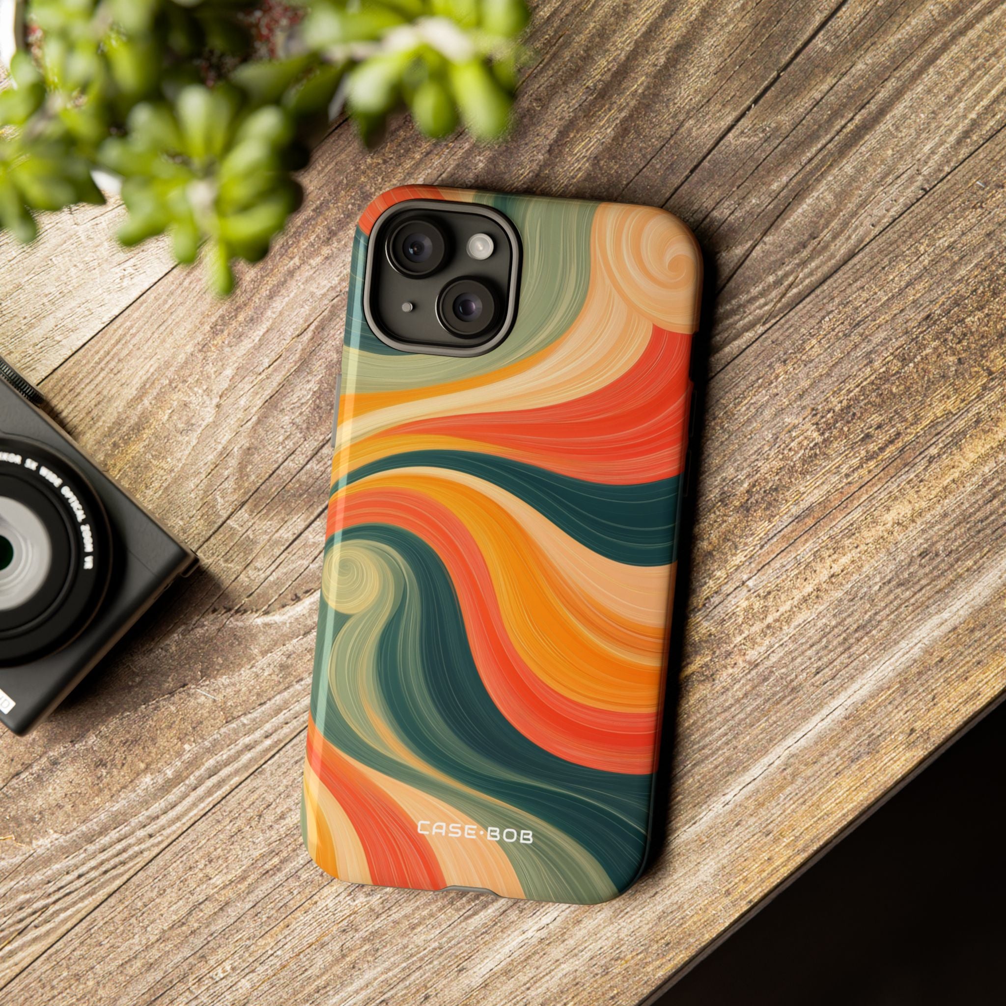 Swirling Ember iPhone 15 Plus Case - Tough