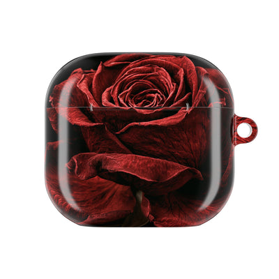 Crimson Noir Rose · Hard Case for AirPods & AirPods Pro · Black