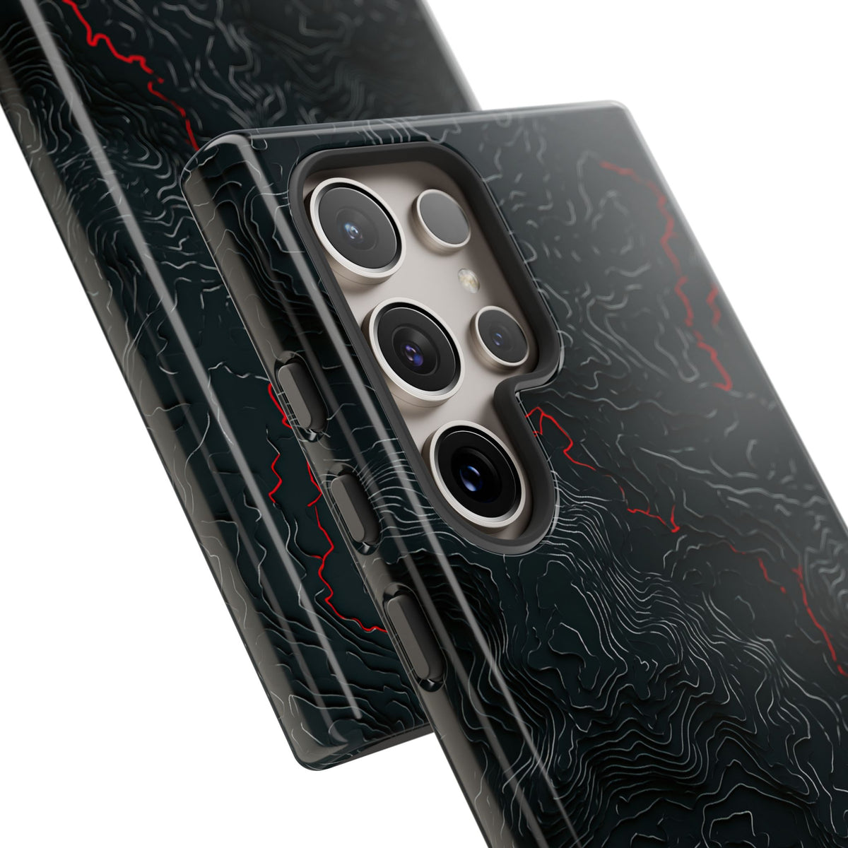 Crimson Rift · Tough Phone Case for Samsung · Black