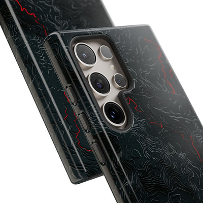 Crimson Rift · Tough Phone Case for Samsung · Black