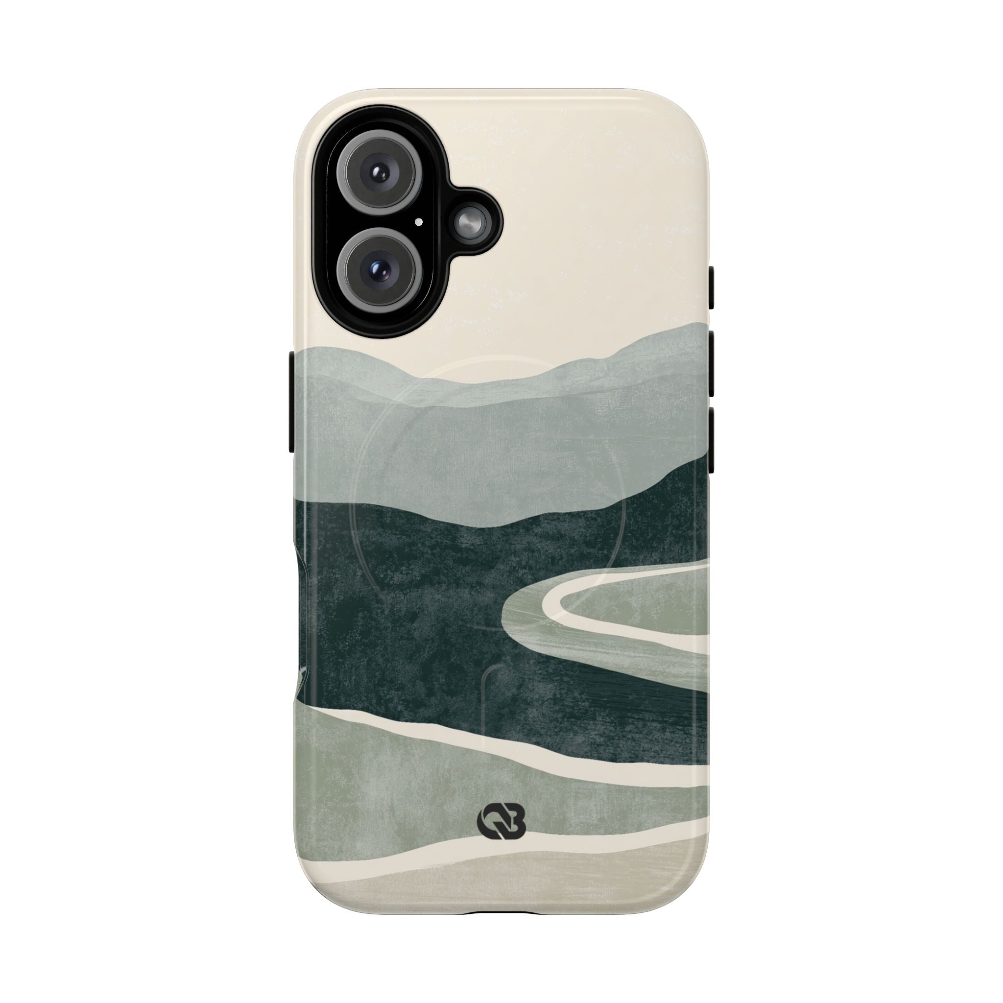 Green Tough 2.0 Magsafe Phone Case for iPhone - Misty Sage Valley