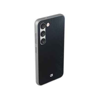 Black Lite Phone Case for Samsung - Midnight Brushed Grain