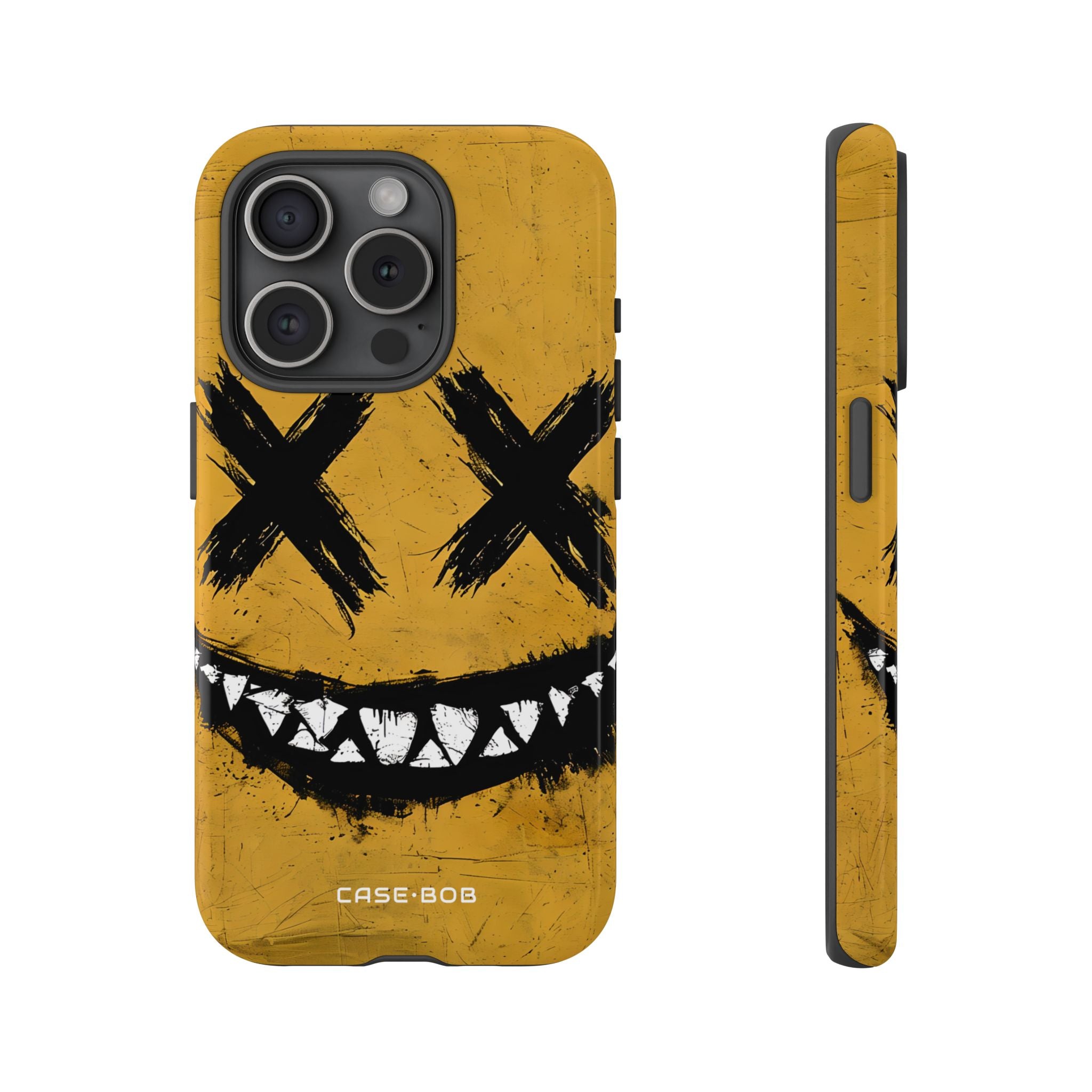 Jagged Smile Yellow iPhone 15 Pro Case - Tough