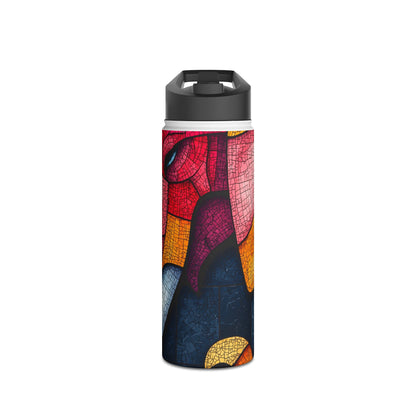 Blue Mosaic Elephant - Stainless Steel Water Bottle