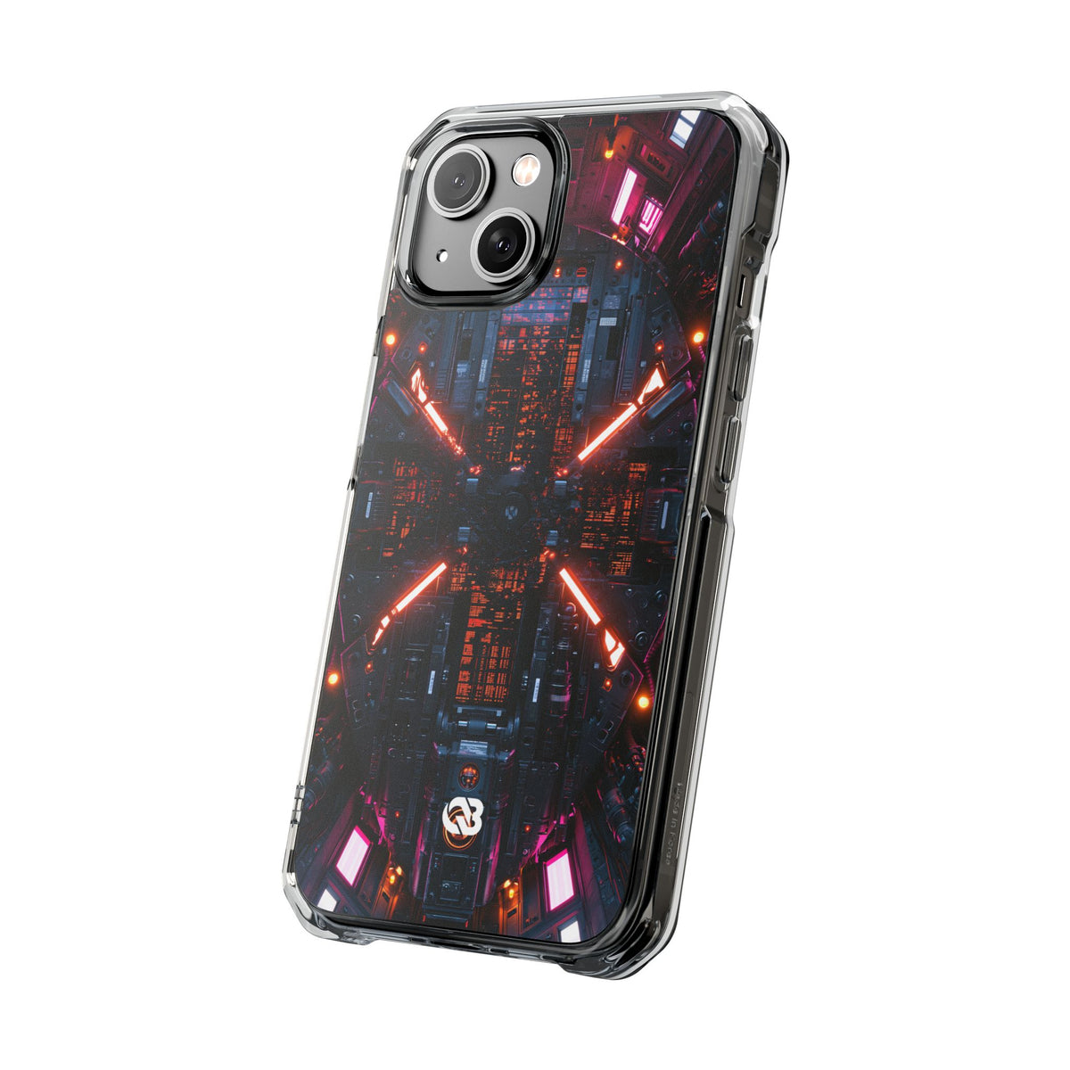 Cybernetic Reactor Core · Clear Impact Magnetic Phone Case for iPhone · Black