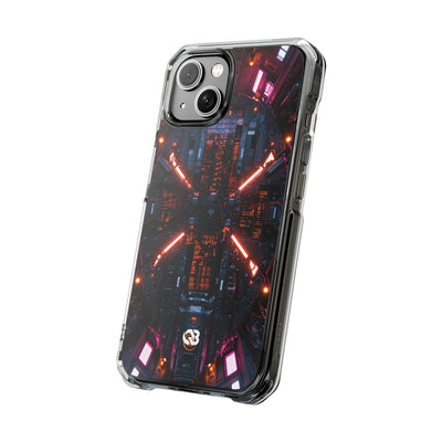 Cybernetic Reactor Core · Clear Impact Magnetic Phone Case for iPhone · Black