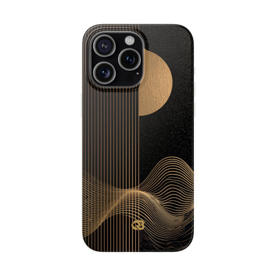 Lunar Topo Horizon · Lite Phone Case for iPhone ·  Black