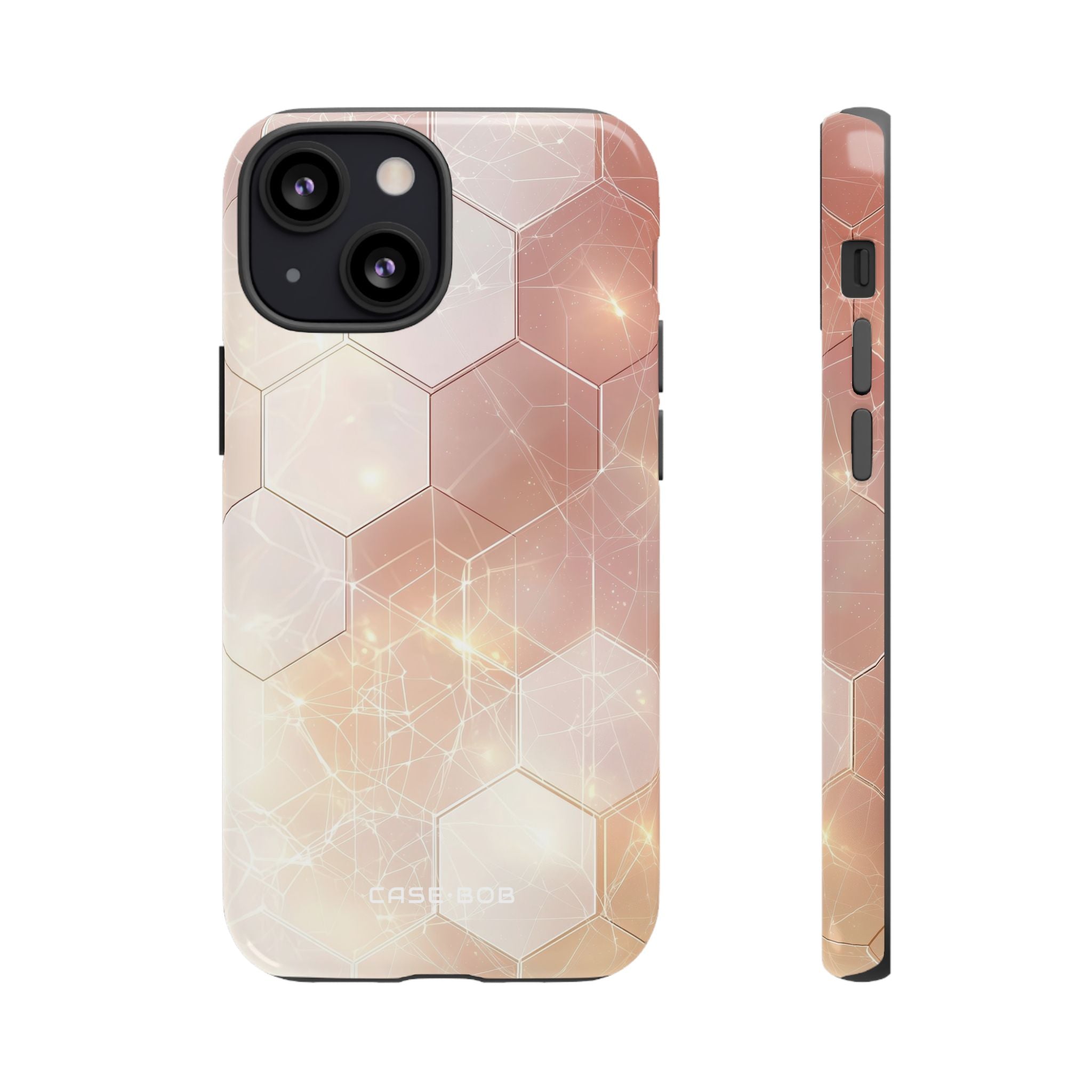 Honeycomb Glow iPhone 13 Mini Case - Tough