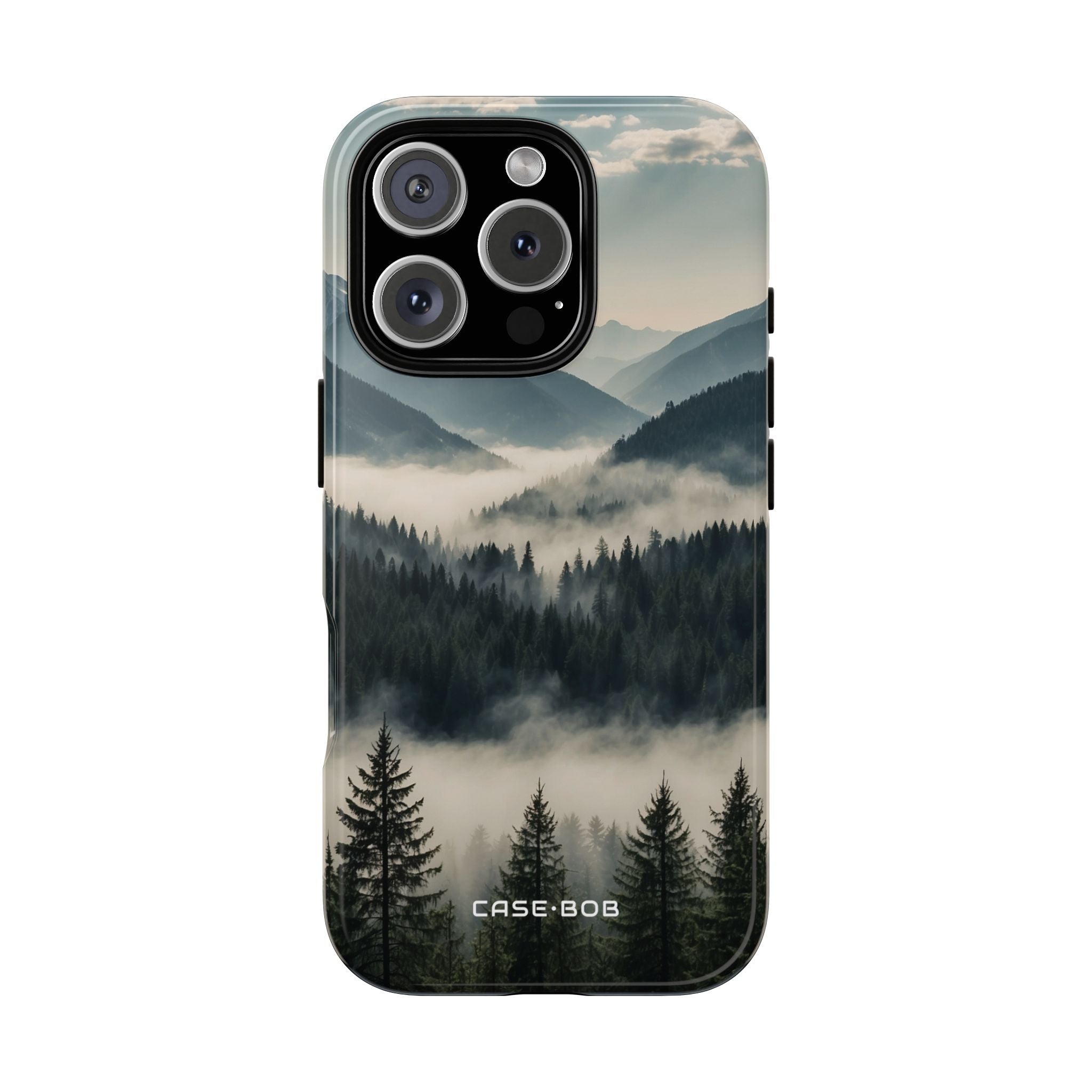 Foggy Pines iPhone 16 Pro Case - Tough
