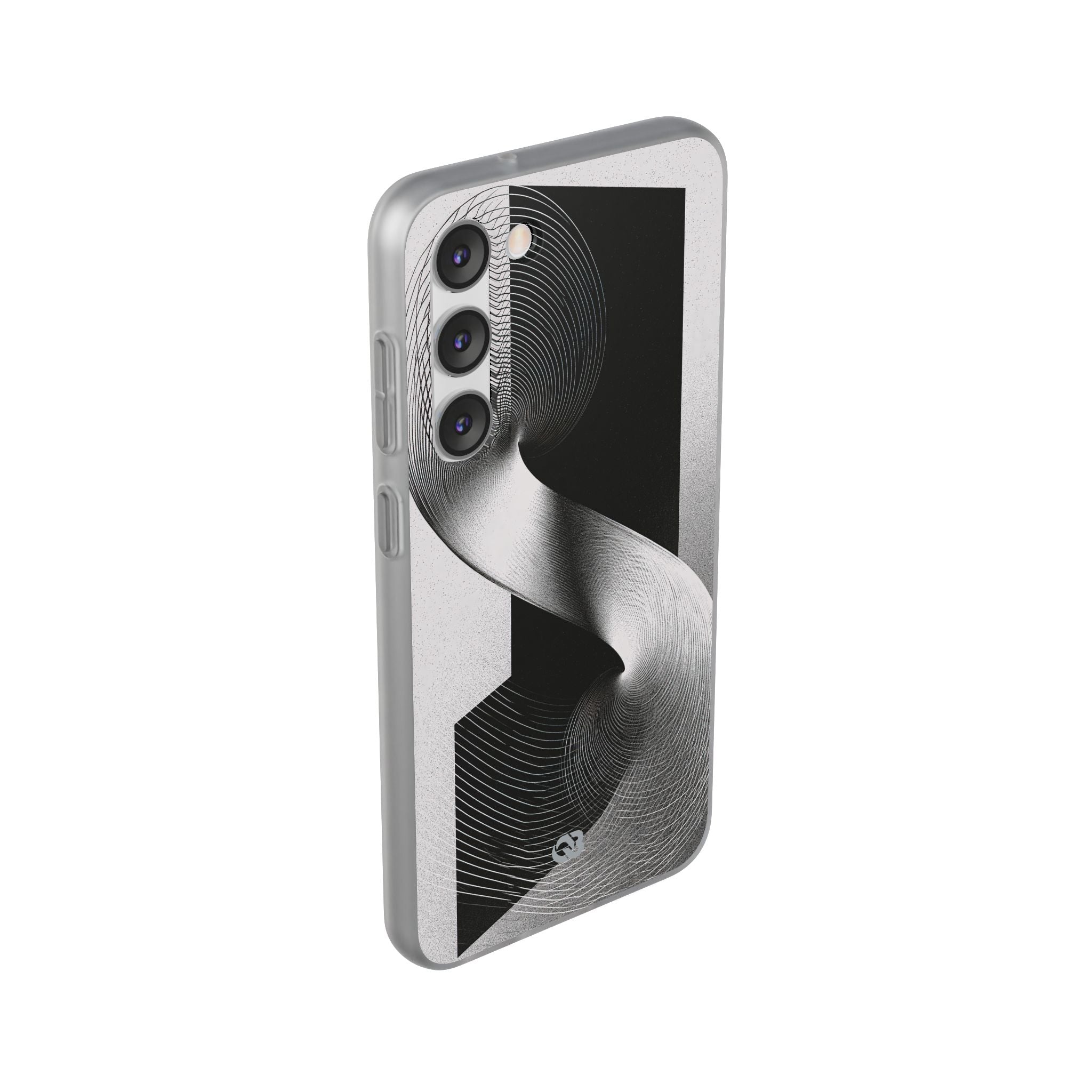 Grey Lite Phone Case for Samsung - Obsidian Moiré Wave