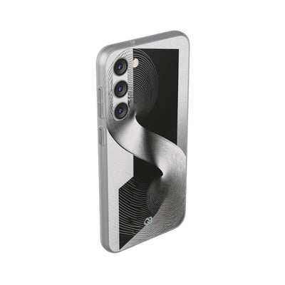 Grey Lite Phone Case for Samsung - Obsidian Moiré Wave