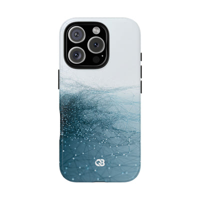 Teal Tough Phone Case for iPhone - Arctic Pulse Mesh