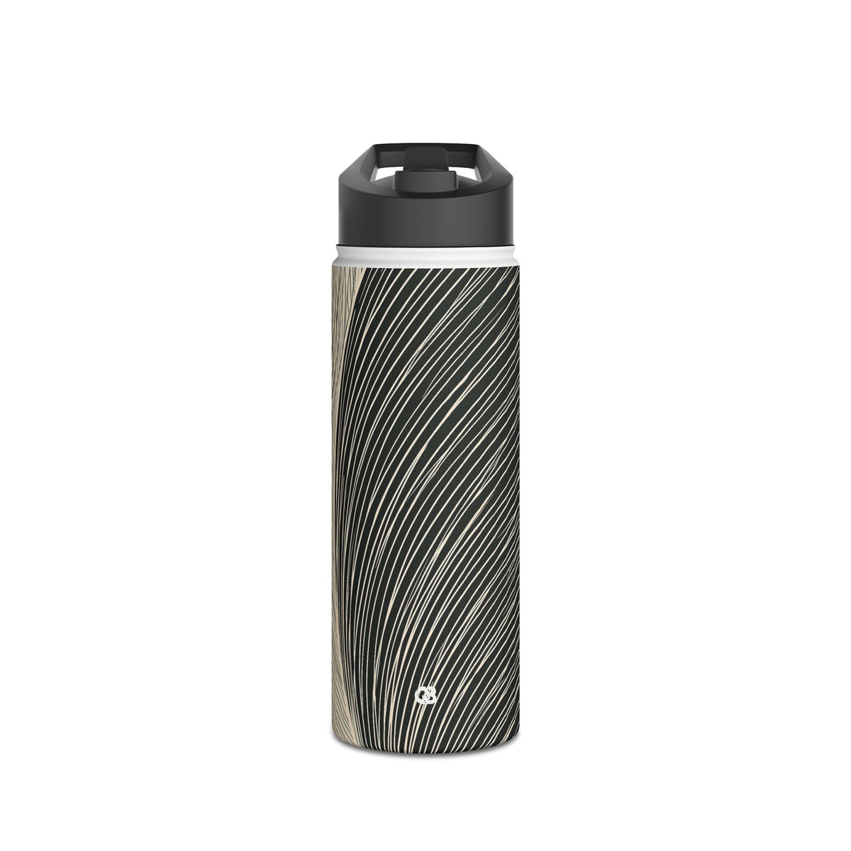 Minimal Frond Study · Insulated Water Bottle · Black
