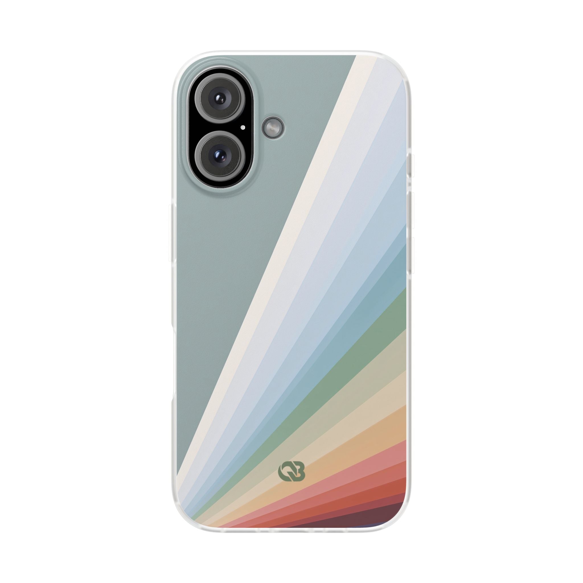 Green Lite Phone Case for iPhone - Sage Prism Beam