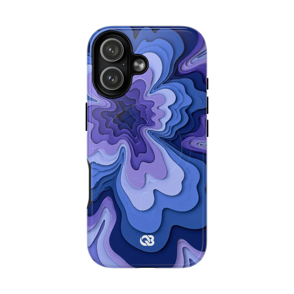 Periwinkle Strata Bloom · Tough 2.0 Magnetic Phone Case for iPhone · Purple