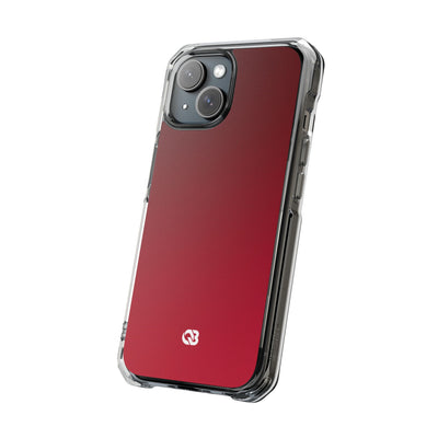 Red Impact MagSafe Phone Case for iPhone - Crimson Velvet Fade