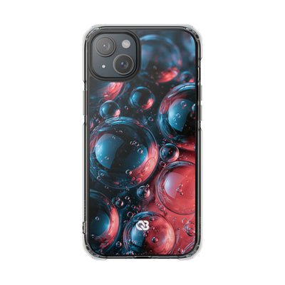 Aqua Gel Spheres · Clear Impact Magnetic Phone Case for iPhone · Blue