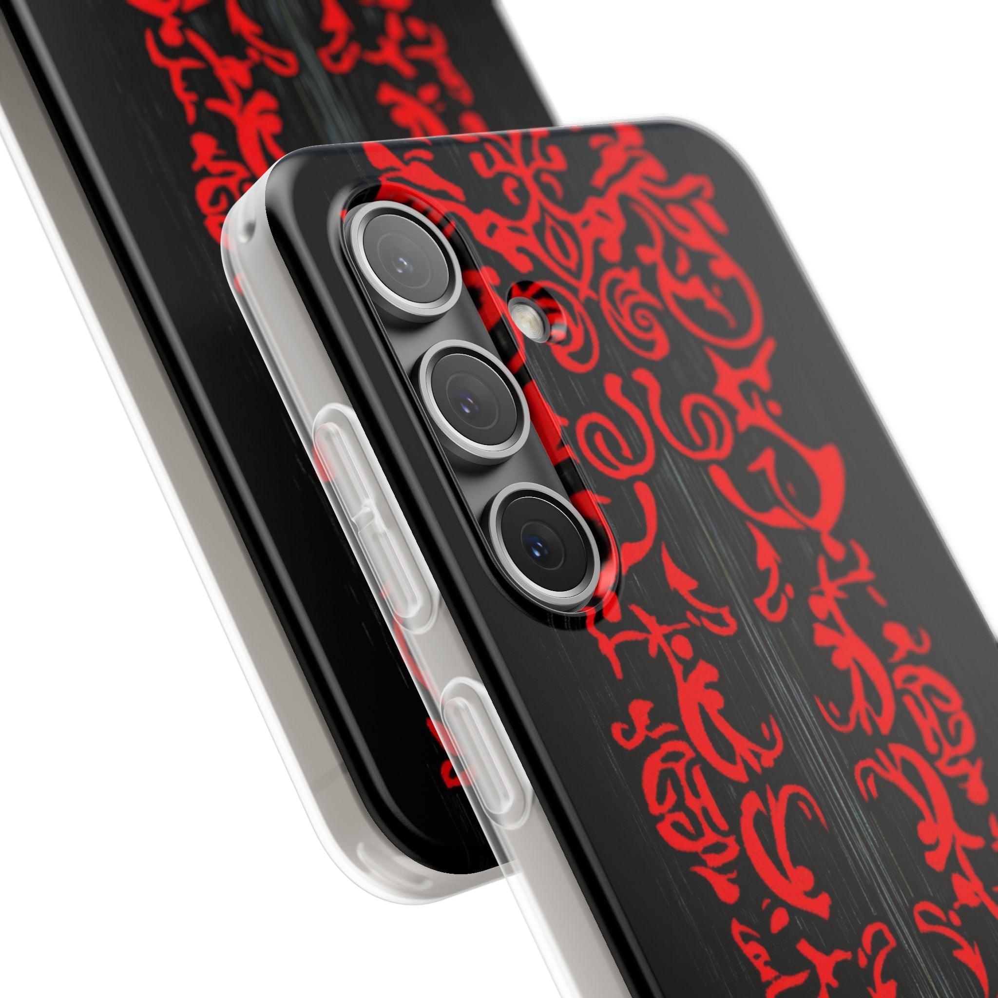 Crimson Spiral Samsung S24 Cover - Soft
