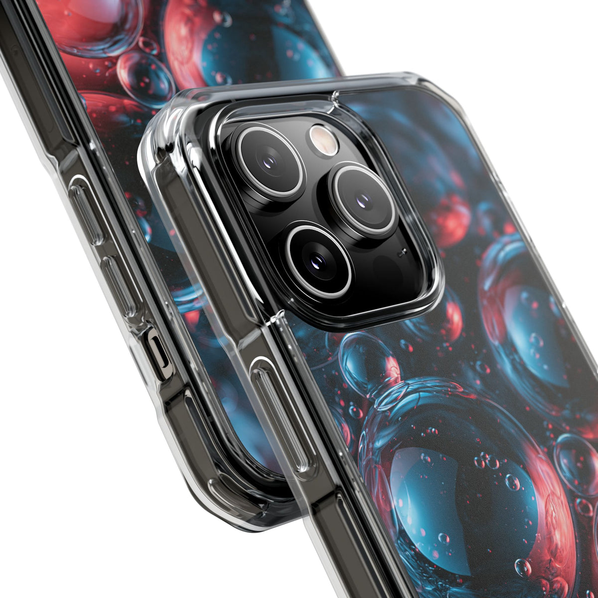 Aqua Gel Spheres · Clear Impact Magnetic Phone Case for iPhone · Blue