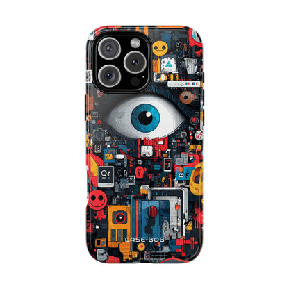 Digital Eye Blue iPhone 16 Pro Max Case - Tough