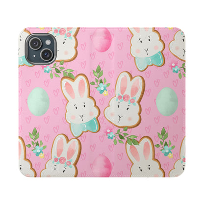 Blushing Bunny Bloom - iPhone 15 Plus Case - Wallet