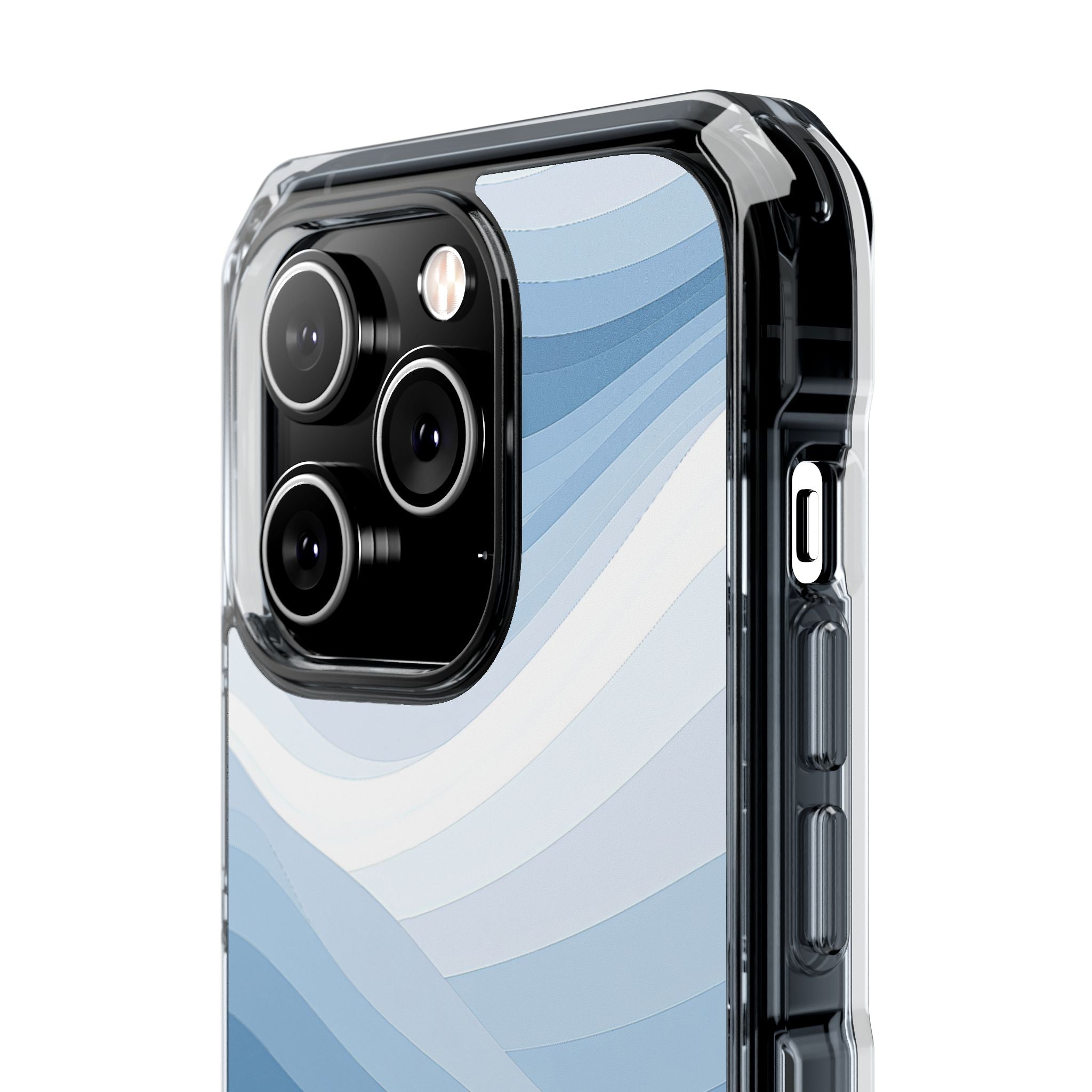 Blue Impact MagSafe Phone Case for iPhone - Glacial Indigo Flow